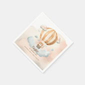 Whimsical Schattige Tiger Hete Luchtballon 1e Verj Servet (Hoek)