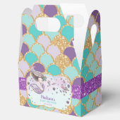 Whimsical Schattige Zeemeermin Baby shower Meisje  Bedankdoosjes (Geopend)