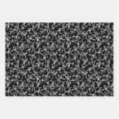 Whimsical Schattige Zwart Wit Bogen Patroon Girly  Inpakpapier Vel (Voorkant)