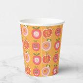 Whimsical Schattigee Apple Pattern Baby shower Papieren Bekers (Rechts)