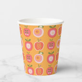 Whimsical Schattigee Apple Pattern Baby shower Papieren Bekers (Voorkant)
