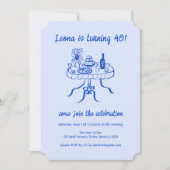 Whimsical Schattigee Buffet Picnic Aangepaste Verj Kaart (Voorkant)