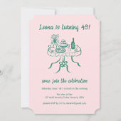 Whimsical Schattigee Buffet Picnic Aangepaste Verj Kaart (Voorkant)