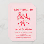 Whimsical Schattigee Buffet Picnic Aangepaste Verj Kaart (Voorkant / Achterkant)