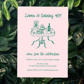 Whimsical Schattigee Buffet Picnic Aangepaste Verj Kaart