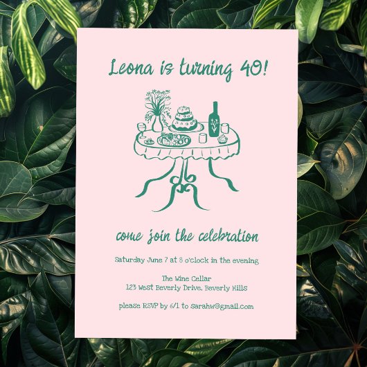 Whimsical Schattigee Buffet Picnic Aangepaste Verj Kaart