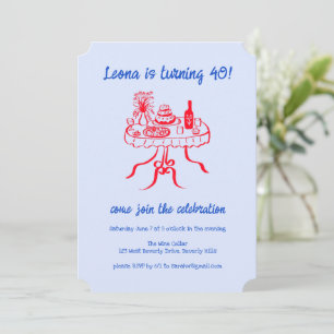 Whimsical Schattigee Buffet Picnic Aangepaste Verj Kaart