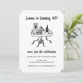 Whimsical Schattigee Buffet Picnic Aangepaste Verj Kaart (Staand voorkant)