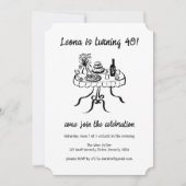 Whimsical Schattigee Buffet Picnic Aangepaste Verj Kaart (Voorkant)