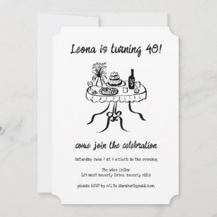 Whimsical Schattigee Buffet Picnic Aangepaste Verj Kaart