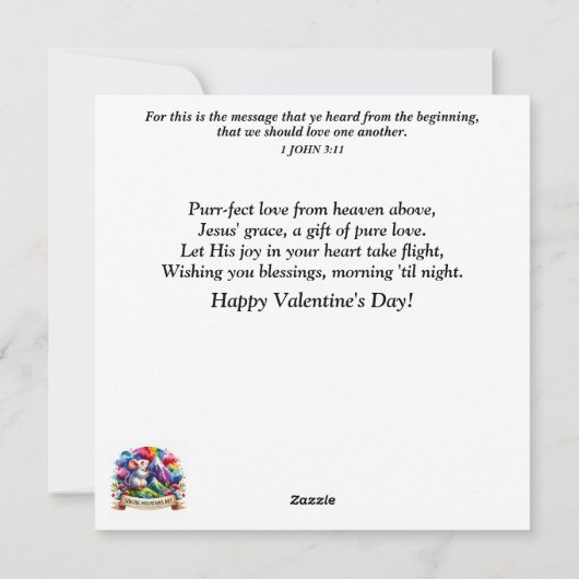 Whimsical Schattigee Kittens Musical Piano Valenti Feestdagenkaart (Achterkant)