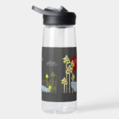 Whimsical Schattigee olifant familie in bosbomen z Waterfles (Rechts)