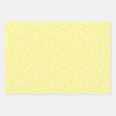 Whimsical Schattigee witte strikken Patroon Pastel Inpakpapier Vel (Voorkant)