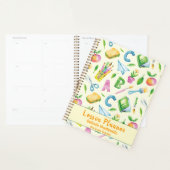 Whimsical School Supplies Lesson Planner (Display)