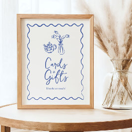 Whimsical Scribble Doodle Kaarten & Geschenken tek Poster