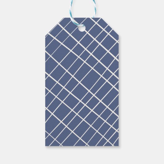 Whimsical Scribble Vintage Kerstmis Cadeaulabel (Achterkant)