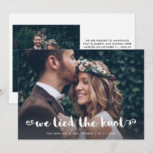 Whimsical Script | Aankondiging van het stiekeme h (Voorkant / Achterkant)