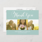 WHIMSICAL SCRIPT | BEDANKT DANK U BRIEFKAART (Voorkant / Achterkant)