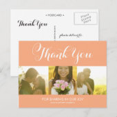 WHIMSICAL SCRIPT | BEDANKT DANK U BRIEFKAART (Voorkant / Achterkant)