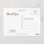 WHIMSICAL SCRIPT | BEDANKT DANK U BRIEFKAART (Achterkant)