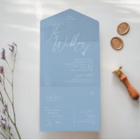 Whimsical Script | Blauwtrekken van zegel en verze