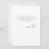 Whimsical Script Border Wedding Bedankkaart (Achterkant)