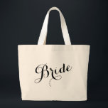 Whimsical Script Bride Bachelorette Canvas tas<br><div class="desc">Whimsical Script Bride Squad Bachelorette Canvas tas</div>