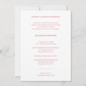 Whimsical Script Chic Roze Moderne Foto Afgestudee Kaart (Achterkant)