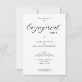 Whimsical Script Custom Photo Couple Engagement Kaart (Achterkant)