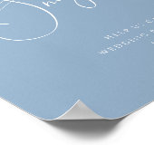 Whimsical Script | Dusty Blue Oh Snap Hashtag Poster (Hoek)