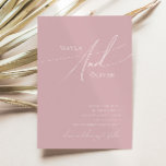 Whimsical Script | Dusty Roos Casual bruiloft Kaart<br><div class="desc">Introductie van ons verbluffende whimsical script | stoffige roos casual huwelijksuitnodiging perfect voor je eenvoudige moderne boho lentedag. Ons elegante ontwerp omvat een levendig helder, pastelkleurpalet met een chic calligraphy script. Of u nu de voorkeur geeft aan een minimalistische of klassieke stijl, ons unieke bewerkbare product biedt luxe en elegantie,...</div>