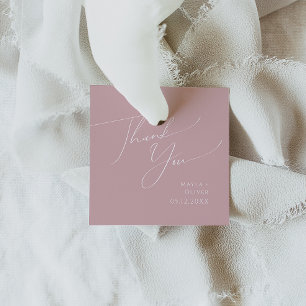 Whimsical Script   Dusty Roos Dank u wel voor de l Bedankjes Labels