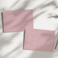 Whimsical Script | Dusty Roos Maid of Honor Kaart