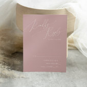 Whimsical Script | Dusty Roos RSVP-kaart RSVP Kaartje
