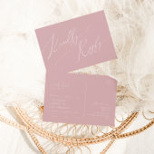 Whimsical Script | Dusty Roos Song Request RSVP Briefkaart