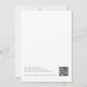 Whimsical Script Foto Trouwlocatie Aankondiging (Achterkant)