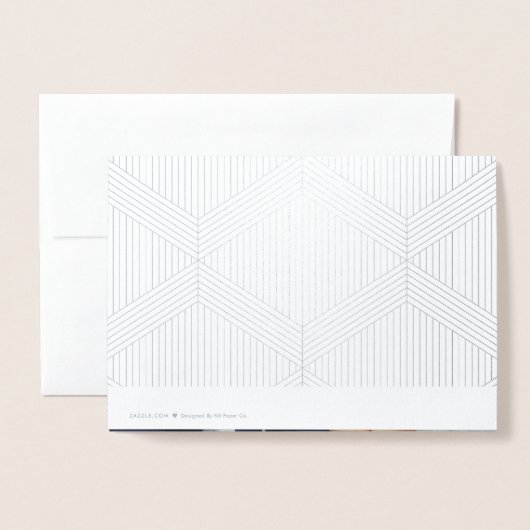 Whimsical Script met foto bruiloft Folie Dank u Folie Kaarten (Met envelop)