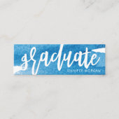 whimsical script penseelstreek afstuderen Name Kaa Mini Visitekaartje (Voorkant)