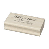 Whimsical Script Return Address Rubberstempel (Stempel)