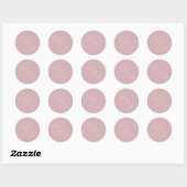 Whimsical Script | Roos Bedankt voor je bruiloft Ronde Sticker (Vel)