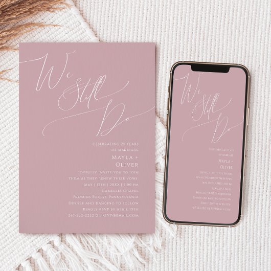 Whimsical Script | Roos dat we nog steeds doen Kaart