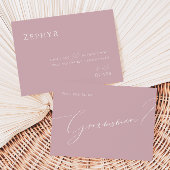 Whimsical Script | Roos Groomsman-voorstel Kaart