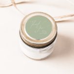 Whimsical Script | Sage Bedankt voor je bruiloft Ronde Sticker<br><div class="desc">Introductie van ons verbluffende whimsical script | Sage dank u voor uw huwelijksgunst klassieke ronde sticker, perfect voor uw eenvoudige moderne boho spring viering. Ons elegante ontwerp omvat een levendig helder, pastelkleurpalet met een chic calligraphy script. Of u nu de voorkeur geeft aan een minimalistische of klassieke stijl, ons unieke...</div>