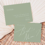 Whimsical Script | Sage Best Man proposal Kaart<br><div class="desc">Introductie van ons verbluffende whimsical script | Sage best man proposal card ideaal voor je eenvoudige moderne boho spring viering. Ons elegante ontwerp omvat een levendig helder, pastelkleurpalet met een chic calligraphy script. Of u nu de voorkeur geeft aan een minimalistische of klassieke stijl, ons unieke bewerkbare product biedt luxe...</div>