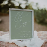 Whimsical Script | Sage Green Oh Snap Hashtag Poster<br><div class="desc">Introductie van ons verbluffende whimsical script | Sage green oh snap hashtag poster perfect voor je eenvoudige moderne boho spring viering. Ons elegante ontwerp omvat een levendig helder, pastelkleurpalet met een chic calligraphy script. Of u nu de voorkeur geeft aan een minimalistische of klassieke stijl, ons unieke bewerkbare product biedt...</div>