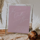 Whimsical Script | Stustachtig Roos Deze kaars bra Poster