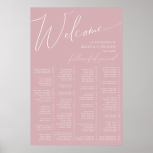 Whimsical Script   Stustmakende Roos Poster