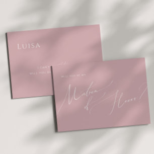 Whimsical Script   Stusty Roos Matron of Honor Kaa Kaart