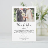 Whimsical Script Thanks Wedding Suppliers Photo Bedankkaart (Staand voorkant)