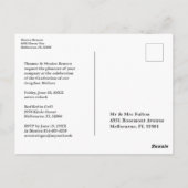 Whimsical Script Typography Afstuderen High School Briefkaart (Achterkant)